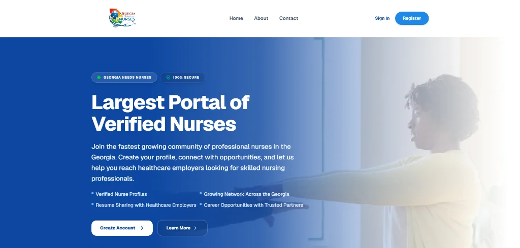 Georgia Needs Nurses website homepage
