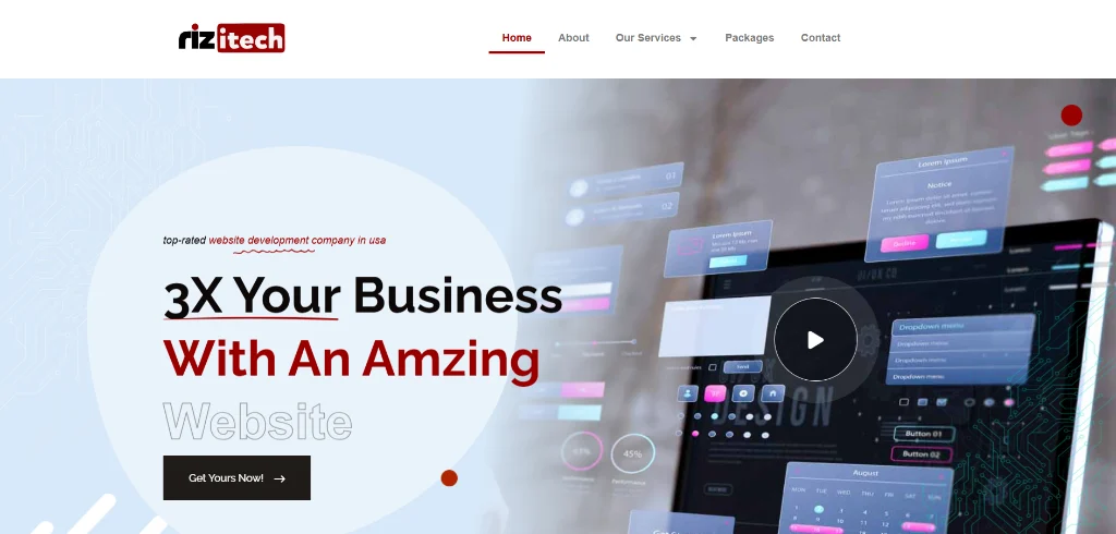 Rizitech LLC website homepage